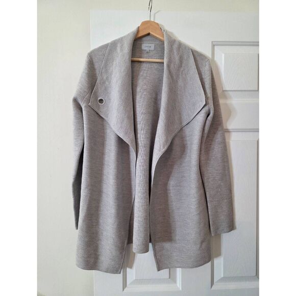 JIGSAW Ring Fastening Pique Wool Cardigan M - Picture 2 of 12